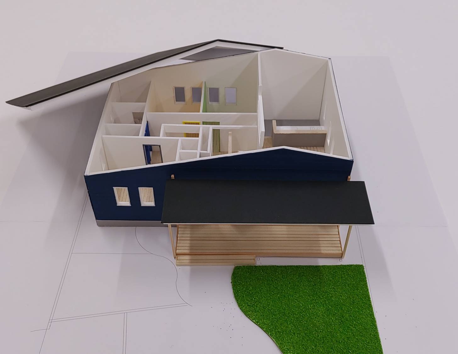 注文模型…50分の1，2階建て内外模型No.100『かなかな様のお家』 注文模型…50分の1，2階建て内外模型No.100『かなかな様のお家』 住宅