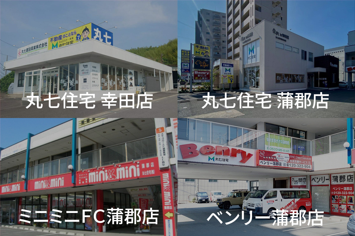 丸七住宅　アクセス・店舗