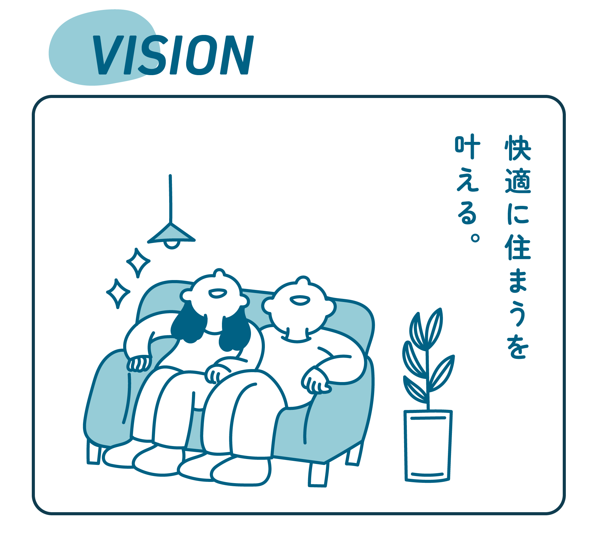 VISION：快適に住まうを叶える。
